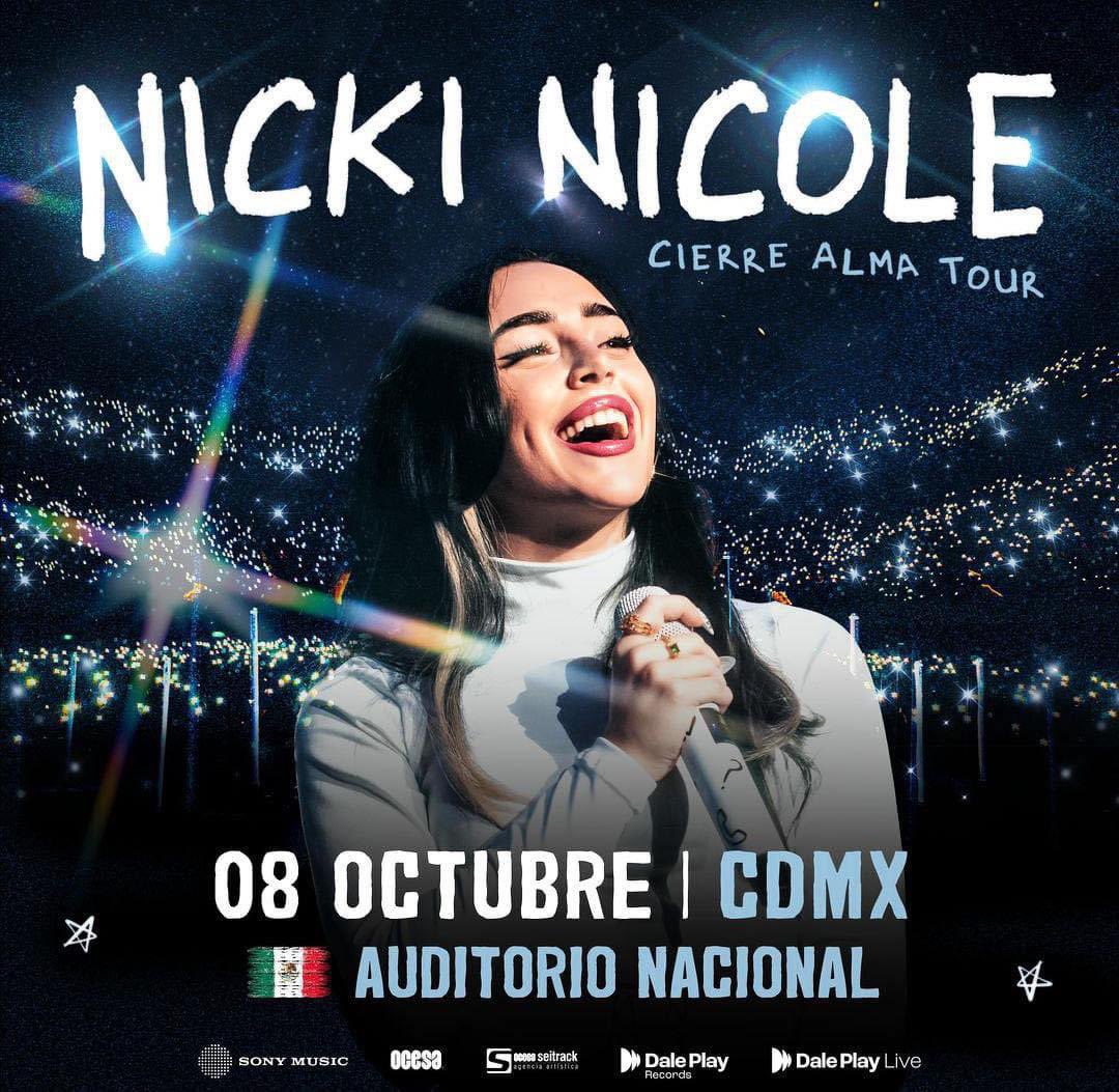 La preciosa de Nicki Nicole llega al Auditorio Nacional por su Cierre Alma Tour. ❤️‍🩹🫶
Apúntale! Te vemos ahí el 8 de octubre 😌🤩 @AuditorioMx @Nicki_Nicole19 

#AlChileMX acá si somos muy fans eh 🤩🌶️