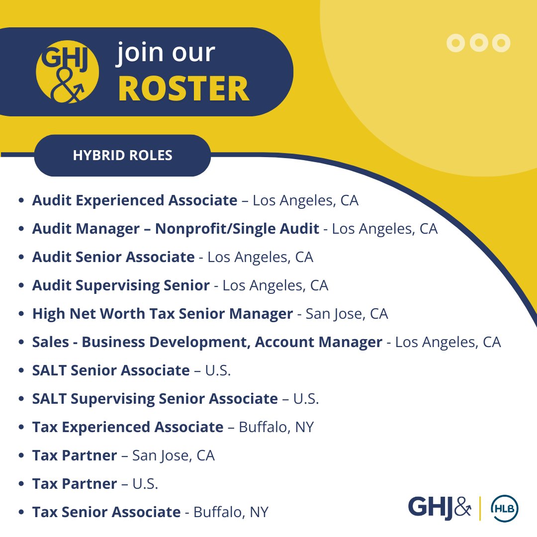 Are you tired of playing by the traditional 9-5 rules? GHJ is leading the league with #flexible work options in today's #JobMarket, ensuring our team members excel both professionally and personally. Explore our current openings and #JoinOurRoster today: jobs.lever.co/ghj