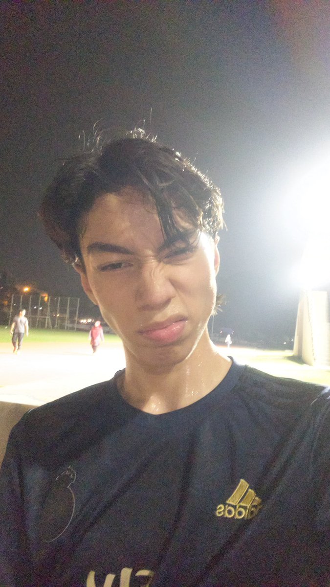 first time jogging malam 😃😄