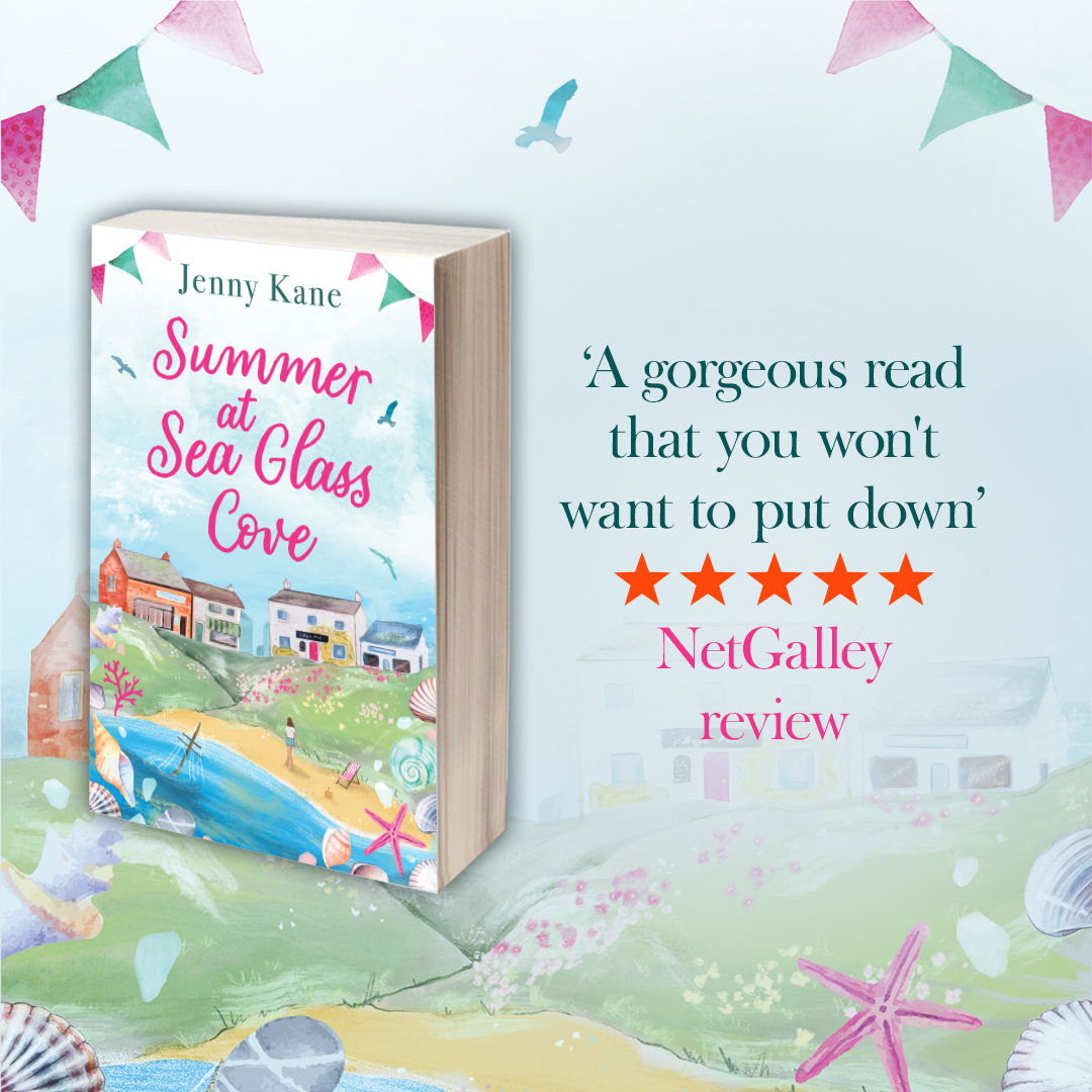 Welcome to Sea Glass Cove! Spend this #SummerAtSeaGlassCove with this warm-hearted, feel-good romance by #1 Kindle bestselling author @JennyKaneAuthor 🐚 Coming this June 👉 amzn.to/3ymlK31