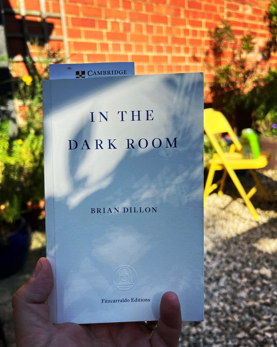 Current reading: ‘In The Dark Room’ by @briangdillon (pub. @FitzcarraldoEds ) - this is the second of Brian’s books I’ve read (the other being the superb ‘Essayism’), and to be frank… it’s quite brilliant.