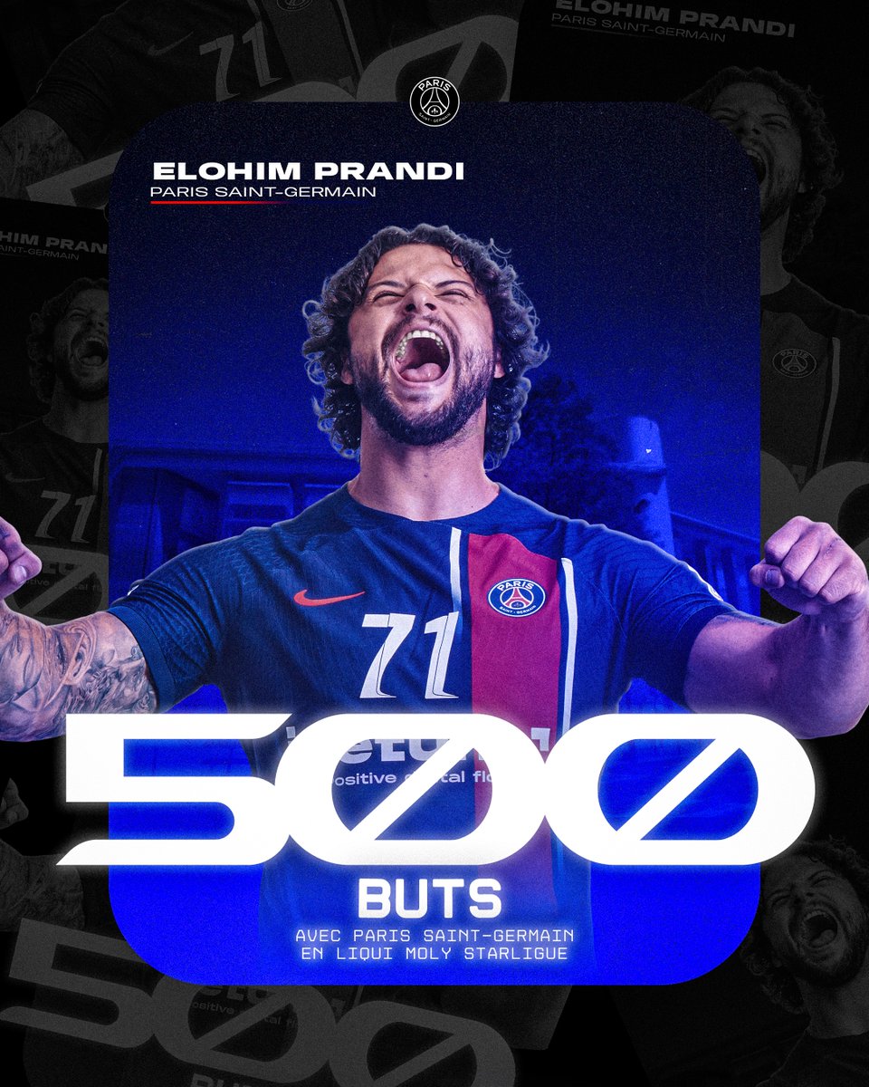 psghand's tweet photo. 46' : On reprend les devants grâce au 500ème but parisien en championnat de @PrandiElohim !!! (24-23) #PSGNIM https://t.co/jqk7ChKxQd