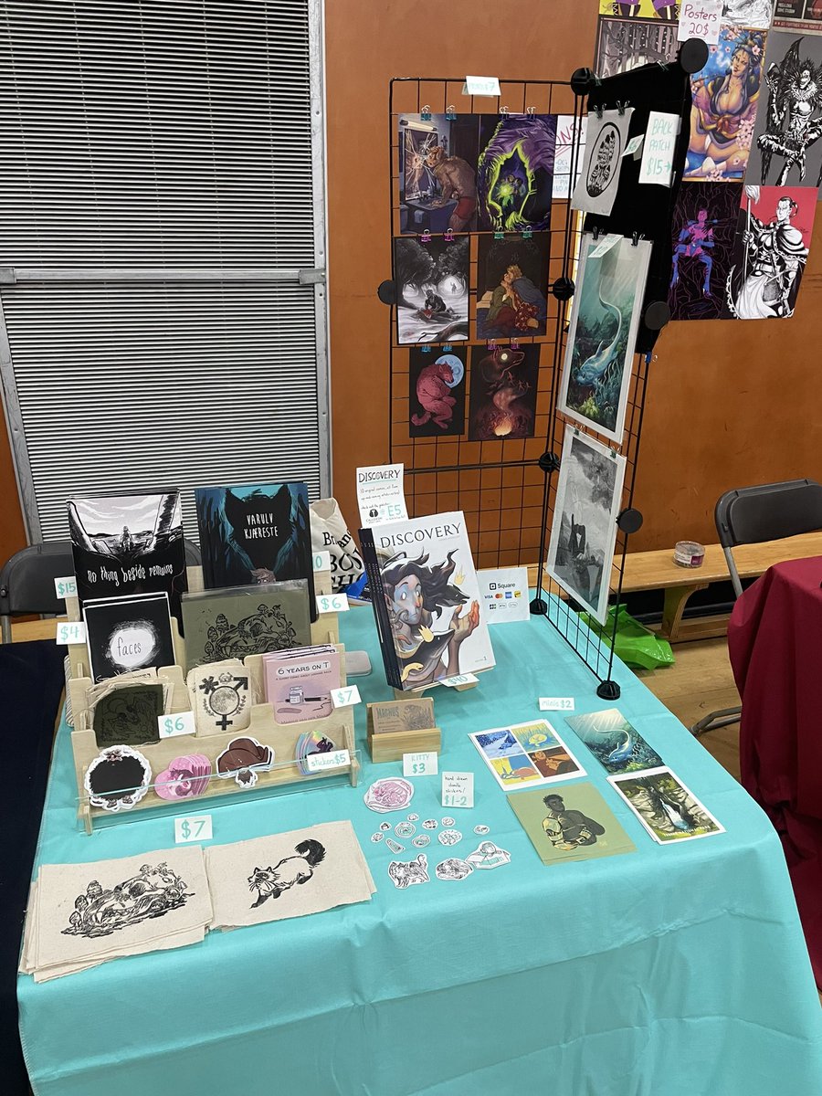 AMsketches's tweet image. Ready for VanCAF day 2!!! I made some new patches, and put most of my prints on sale for today! Come say hi!