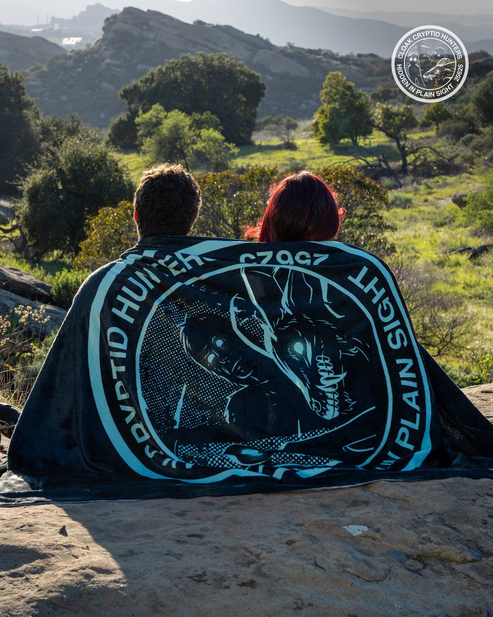 cloakbrand's tweet image. Journal entry ???: As the day comes to a close, we snuggle close under our super cozy soft Cloak Brand Blanket, and hope the Jersey Devil is ALSO too comfy to move.
Available NOW at cloakbrand.com 
#cloakbrand #jerseydevil #cryptidcore #cryptid