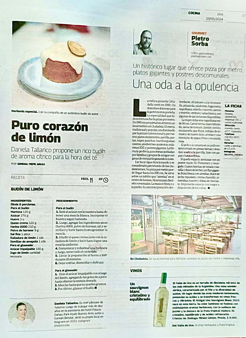 Buen día. Aquí mi nota del domingo (la nr. 500 😮👏👏) en la #revistaviva y <a href="/claringourmet/">Clarín Gourmet</a> <a href="/clarincom/">Clarín</a> . Hoy la #pizzaalmetro de Muraroa. Vino de la semana: Antigal 1 Sauvignon Blanc 2023. Buena lectura. El link:
clarin.com/gourmet/ciudad…