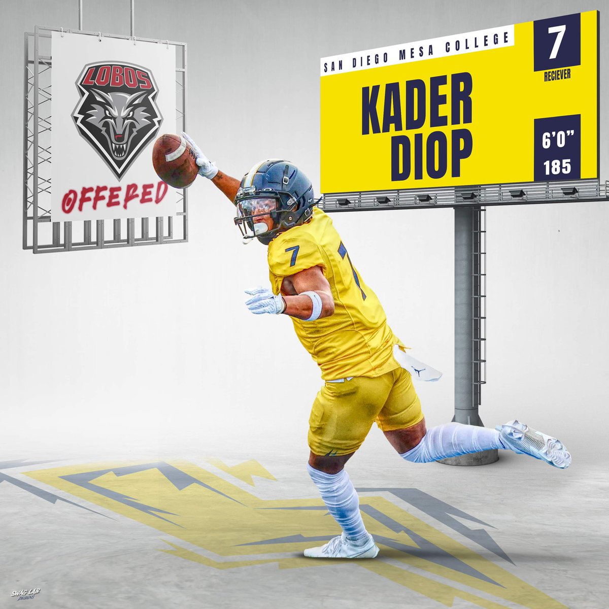 OLYMPIANS (@sdmesafootball) on Twitter photo Congratulations to Olympian WR <a href="/KDiop612/">Kader Diop</a> on his official D1 offer from <a href="/UNMLoboFB/">New Mexico Football</a>
#GettinPlayersOut
<a href="/BallCoachGW/">Gary Watkins Jr</a> <a href="/PrezHands/">Ashanti Hands, Ed.D.</a> <a href="/CoachChevSD/">Coach Chevalier</a> <a href="/PeoplsProfessor/">Shawn Pomatto M.S., M.Ed.</a> <a href="/EC_Preps_SD/">EC Preps</a> <a href="/Daygofootball/">San Diego Football</a> <a href="/JUCOFFrenzy/">JUCO Football Frenzy</a>
๐ธ <a href="/Nicole2Noel/">Nicole Noel Photography LLC</a>
๐ป <a href="/SwagLabGD/">Dan Ruiz - Swag Lab - Graphic Design</a> Congratulations to Olympian WR <a href="/KDiop612/">Kader Diop</a> on his official D1 offer from <a href="/UNMLoboFB/">New Mexico Football</a>
#GettinPlayersOut
<a href="/BallCoachGW/">Gary Watkins Jr</a> <a href="/PrezHands/">Ashanti Hands, Ed.D.</a> <a href="/CoachChevSD/">Coach Chevalier</a> <a href="/PeoplsProfessor/">Shawn Pomatto M.S., M.Ed.</a> <a href="/EC_Preps_SD/">EC Preps</a> <a href="/Daygofootball/">San Diego Football</a> <a href="/JUCOFFrenzy/">JUCO Football Frenzy</a>
๐ธ <a href="/Nicole2Noel/">Nicole Noel Photography LLC</a>
๐ป <a href="/SwagLabGD/">Dan Ruiz - Swag Lab - Graphic Design</a>