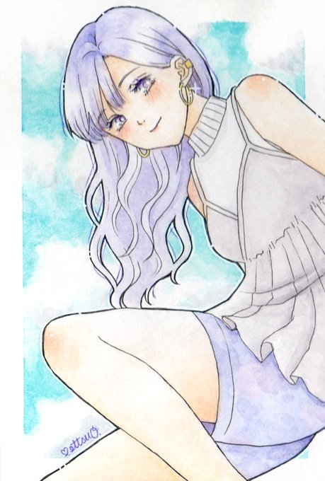 「purple hair」 illustration images(Latest)｜21pages