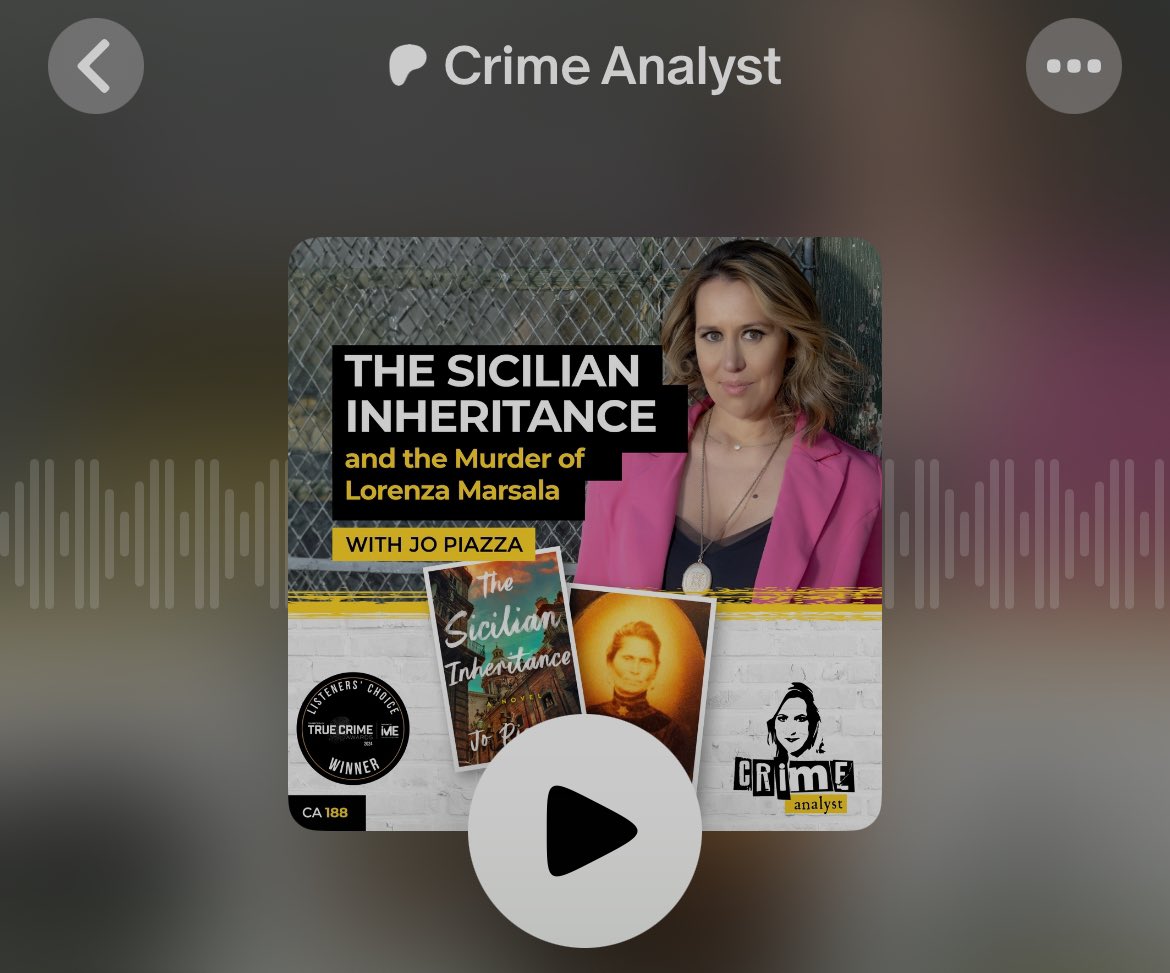 New episode has dropped early about a cold case - the murder of Lorenza Marsala with @jopiazza for the Crime Analyst Squad. Join the Squad for early ad free release, my happy hour, community chat, exclusive episodes, unfiltered my two cents videos & more patreon.com/CrimeAnalyst