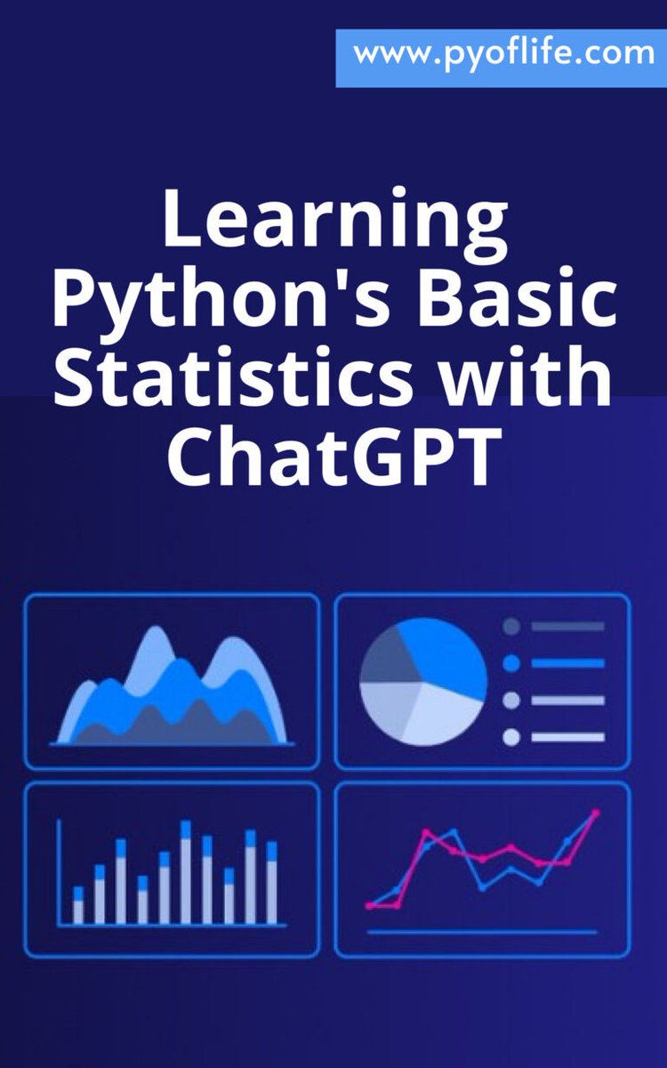 Explores how to leverage Python’s statistical tools with the assistance of ChatGPT, a powerful language model designed to facilitate learning and application of these tools. pyoflife.com/learning-pytho… #DataScience #pythonprogramming #statistics #ChatGPT #machinelearning #coding