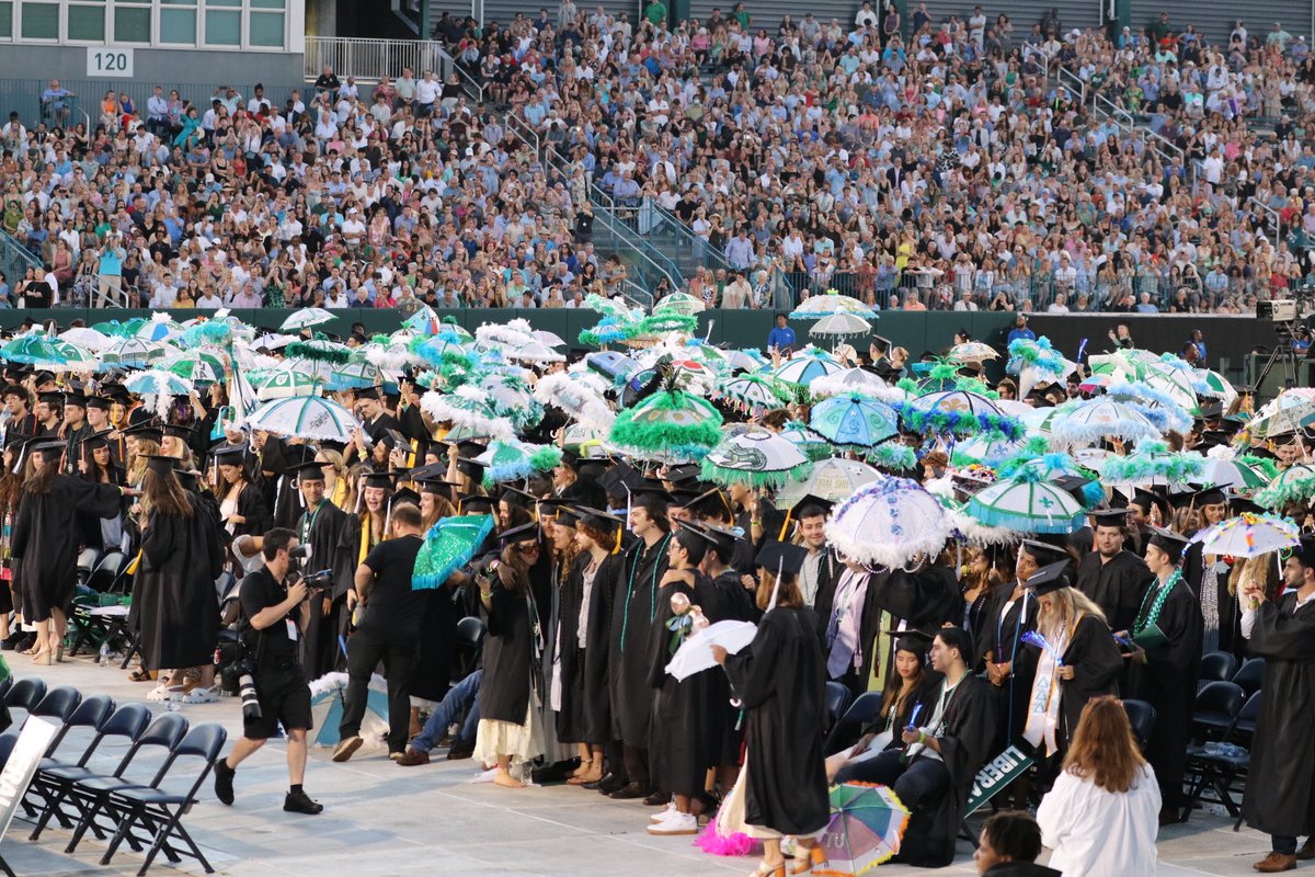 Wonderful Tulane graduation weekend. At Commencement Bear led into the stadium the 2800+ members of the Class of 2024. Roll Wave! 🌊