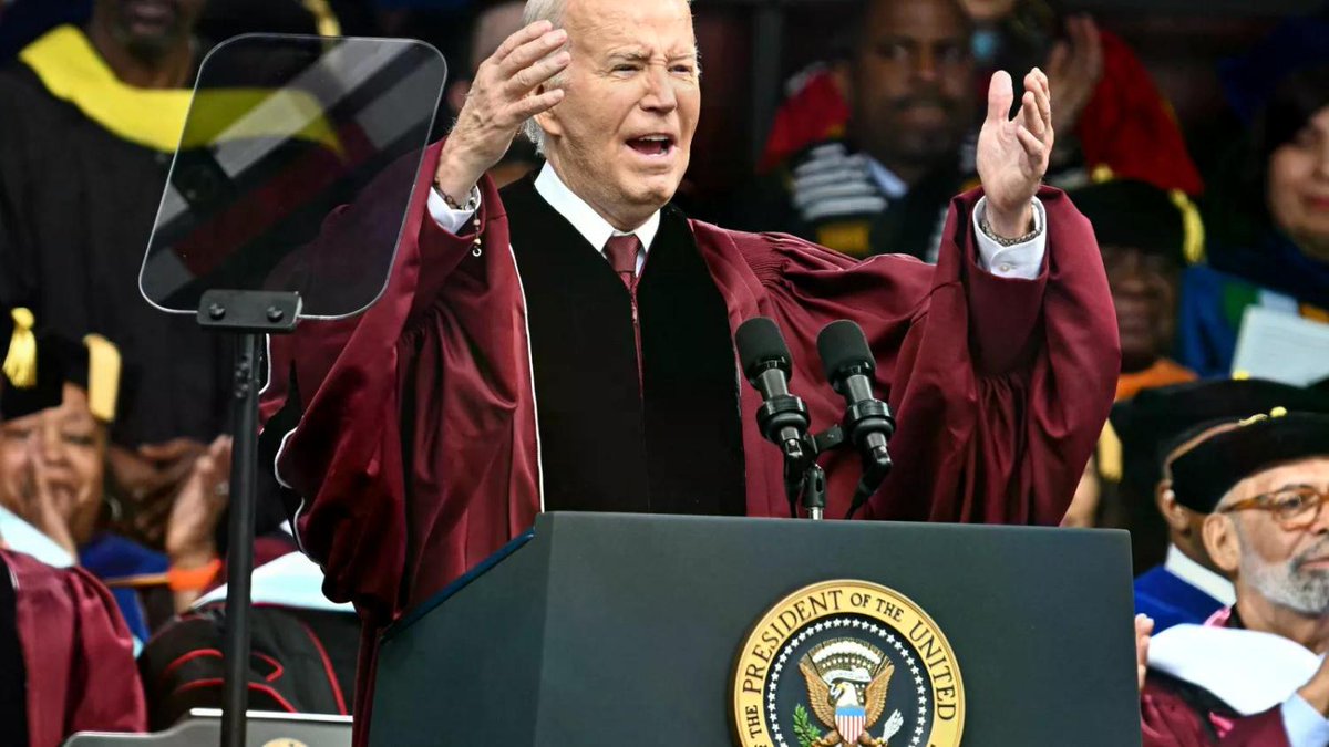 Protesters against Joe Biden chant 'liar' outside Morehouse commencement newsweek.com/protesters-aga…