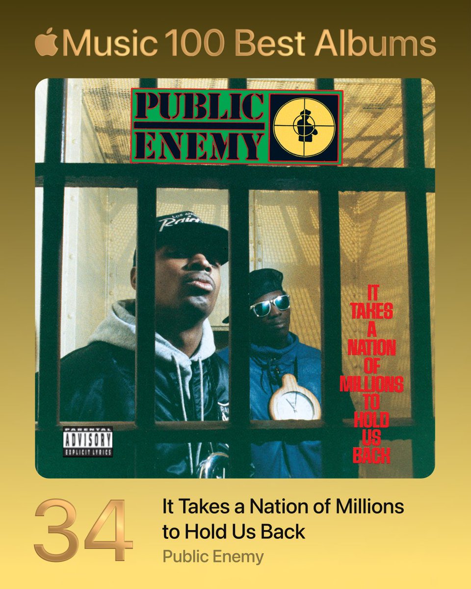 34. It Takes a Nation of Millions to Hold Us Back - Public Enemy #100BestAlbums