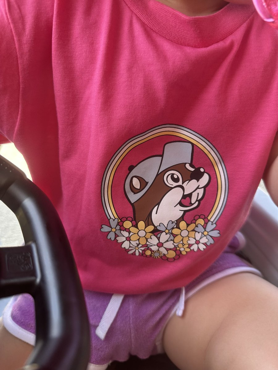 Baby girl and I got matching buccees tshirts and it’s the cutest thing ever 😂😭