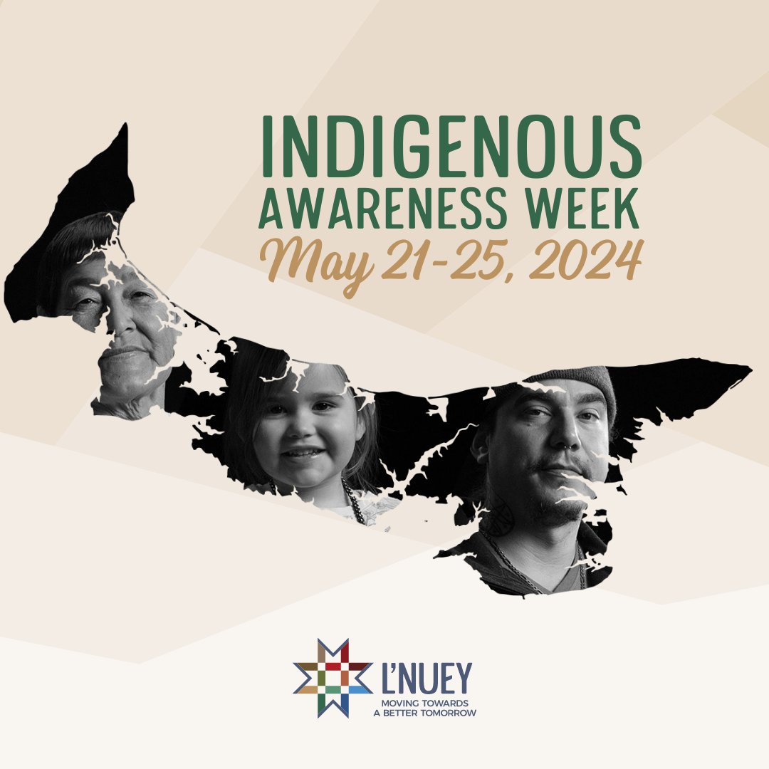 🌟 Indigenous Awareness Week is May 21-25, 2024! 🌟

Sharing Mi'kmaw language, history, culture, and Reconciliation efforts on Epekwitk (PEI).

Stay tuned for exciting initiatives celebrating the Epekwitnewaq Mi'kmaq (Mi'kmaq of PEI)!

#IndigenousWeek #LnuProud #Epekwitk #Mikmaq