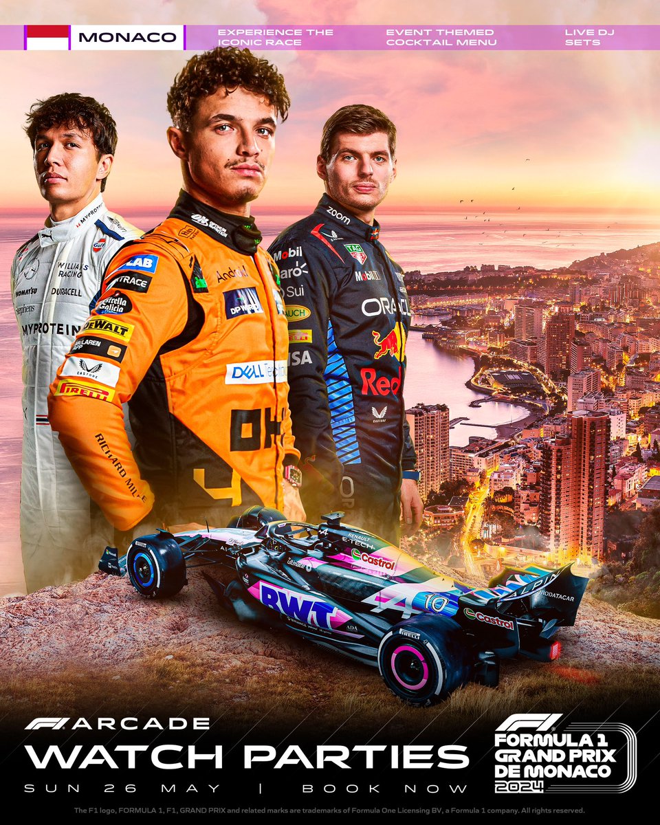The glitz and glam of Monte Carlo is coming to Boston 🤩

Step into the world of luxury as we transport you to the iconic streets of Monaco ✨

📆 May 25: Quali @ 10am
📆 May 26: Ticketed Brunch Watch Party @ 9am

Tickets are on sale now! Visit the link in our bio to book 🔗