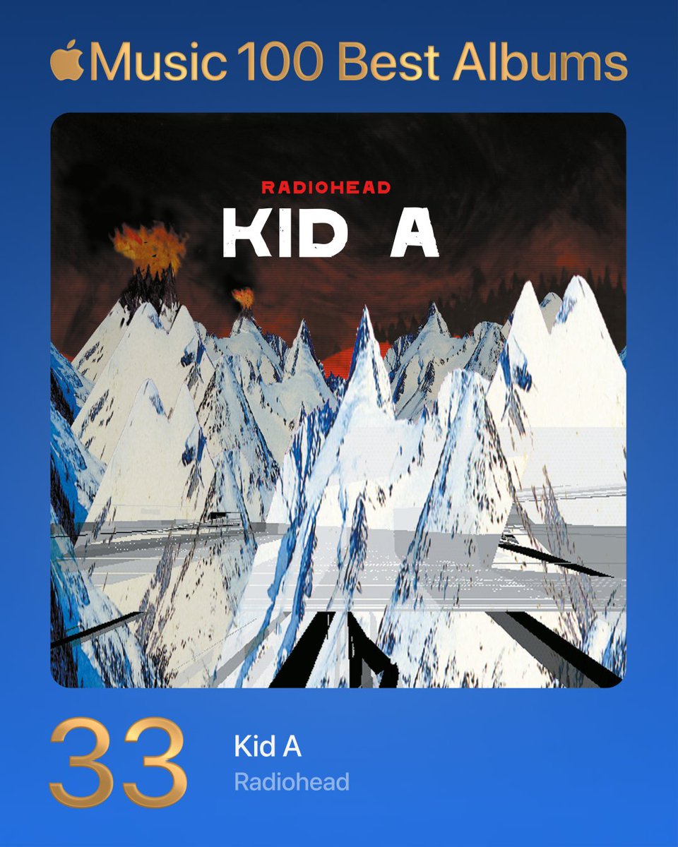 33. Kid A - Radiohead #100BestAlbums