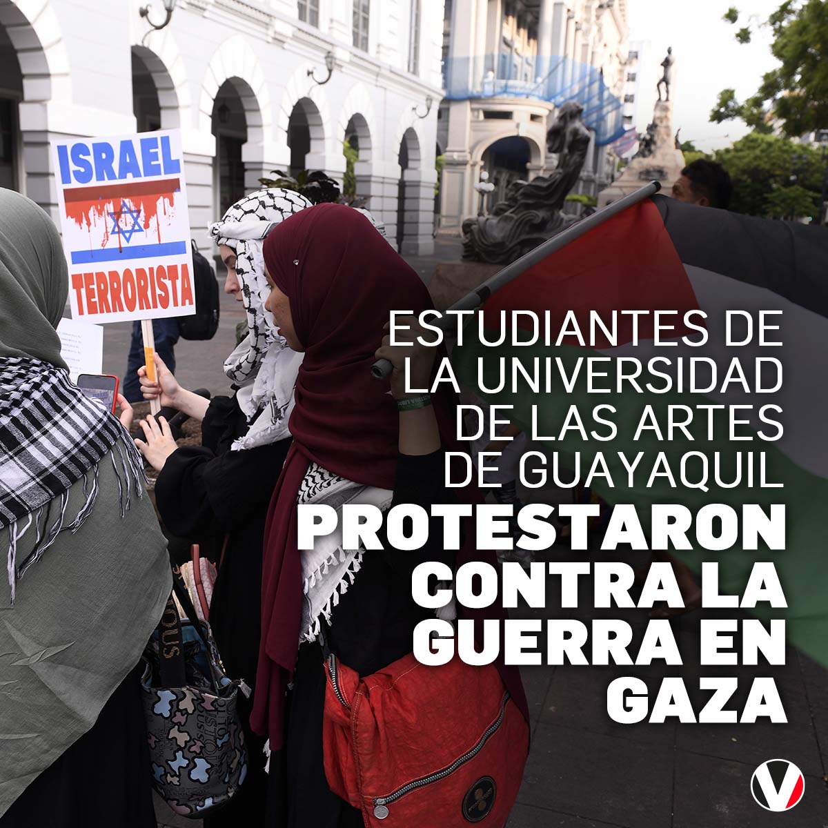 🔴 Las protestas estudiantiles contra la guerra en #Gaza se empezaron a extender por #EstadosUnidos y #Europa, y tienen eco también en #AméricaLatina. Esto fue lo que ocurrió en #Guayaquil. ▶ v.vistazo.com/3wOSSzR