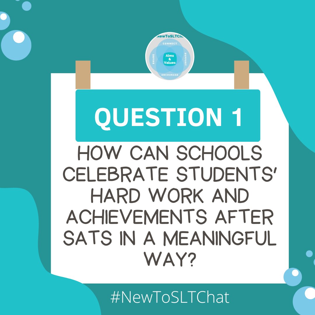 Here we go with Question 1, let us know your thoughts and don't forget the hashtag #NewToSLTChat