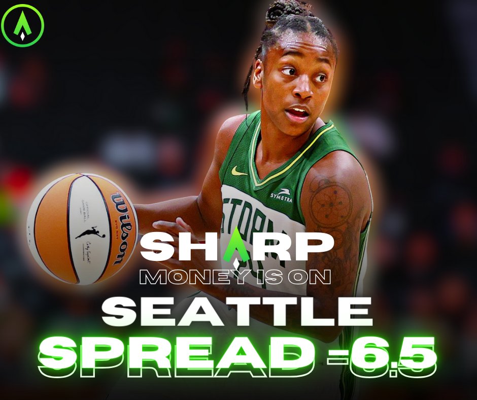 🚨SHARP MONEY ALERT🚨 🔥SEATTLE STORM SPREAD -6.5🔥 Check out the @sharpapp report to find out which games are catching Sharp money 💰👉sharp.app/sharp-report/m… #GamblingX #GamblingTwitter #WNBA #Seattle #Storm #TheNewStorm