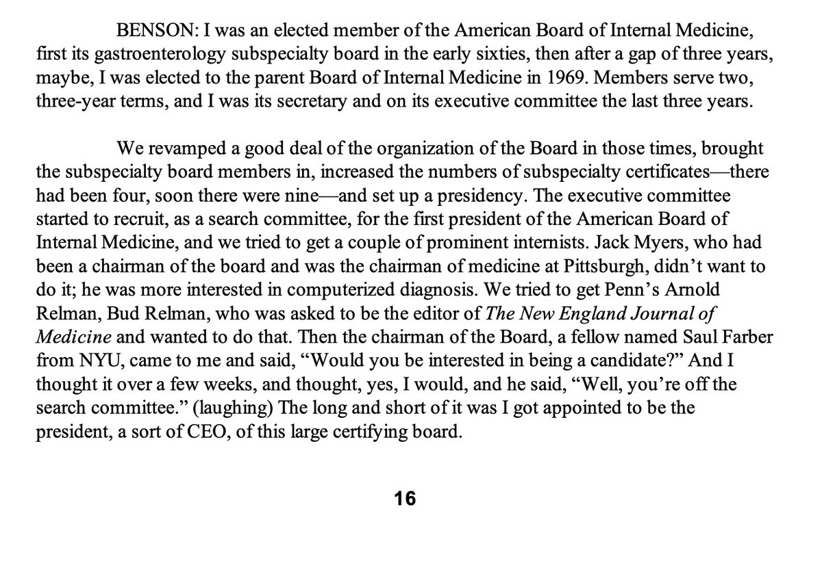 A wink and a nod: What it took to be the first President of @ABIMcert :