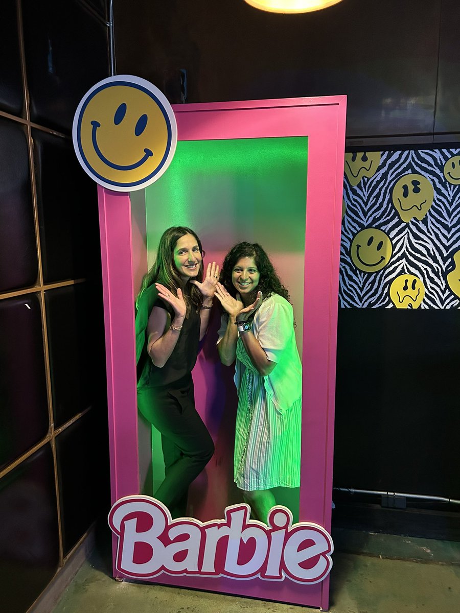 My critical care core curriculum friend for life @RaniaRightHeart 

Barbie pose, karaoke, and lifelong memories! 

#ATS2024
#corecurriculum
#meded