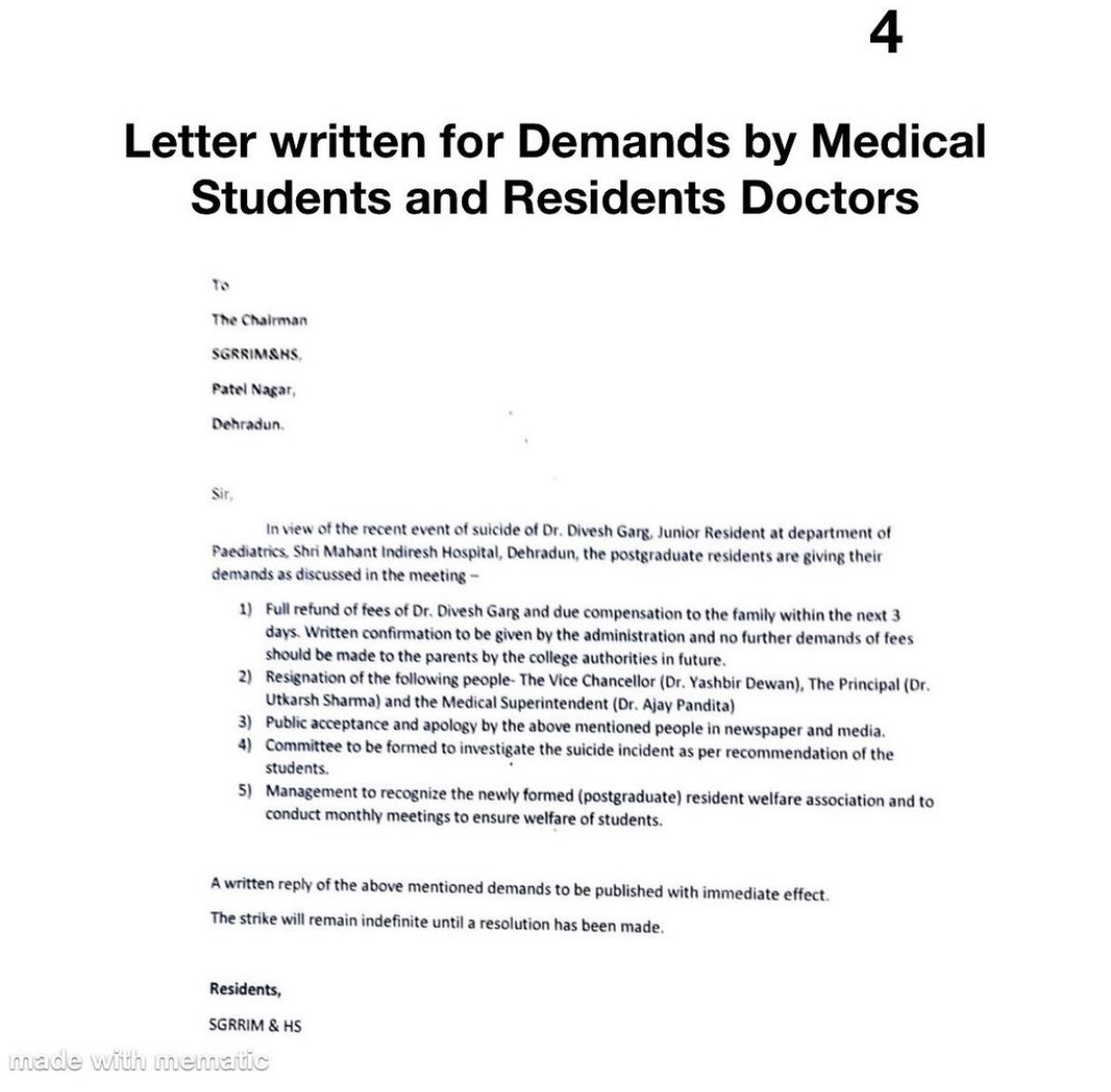 Please Intervene Immediately @pushkardhami @PMOIndia @MoHFW_INDIA @INCIndia @IYC Unite for Justice and positive changes & sustainable solutions: @NMC_IND