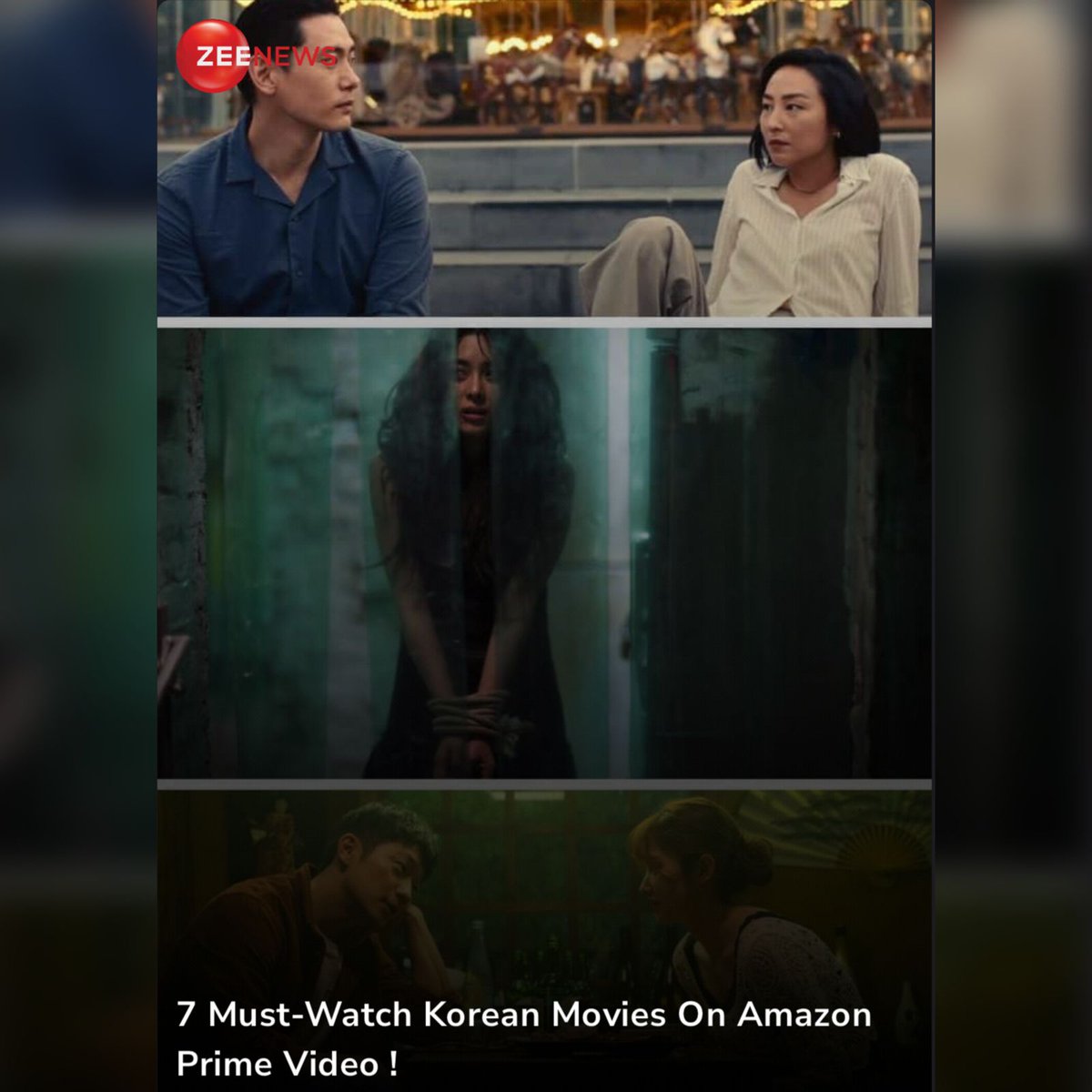 7 Must-Watch Korean Movies On Amazon Prime Video #KoreanMovies #WebSeries CheckOut: zeenews.india.com/web-stories/en…
