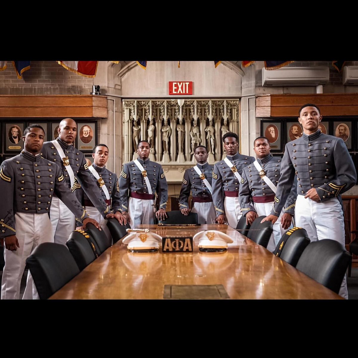 Shout out to the brothers of Alpha Phi Alpha at West Point. 🤙🏾 @westpoint.alphas 📸: @brandonpaephotography