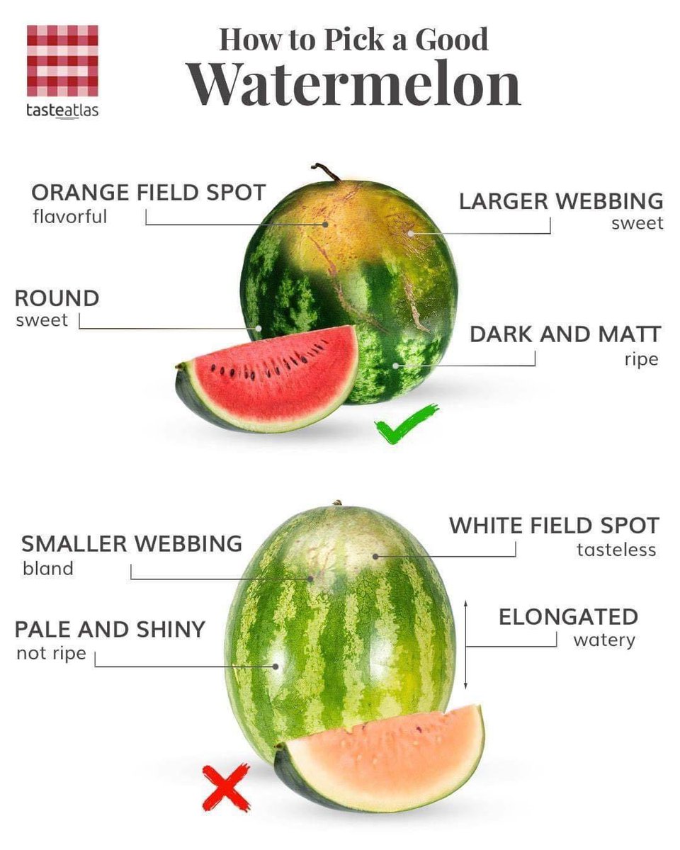 Follow these tips and you should always be able to pick a good watermelon! 🙂