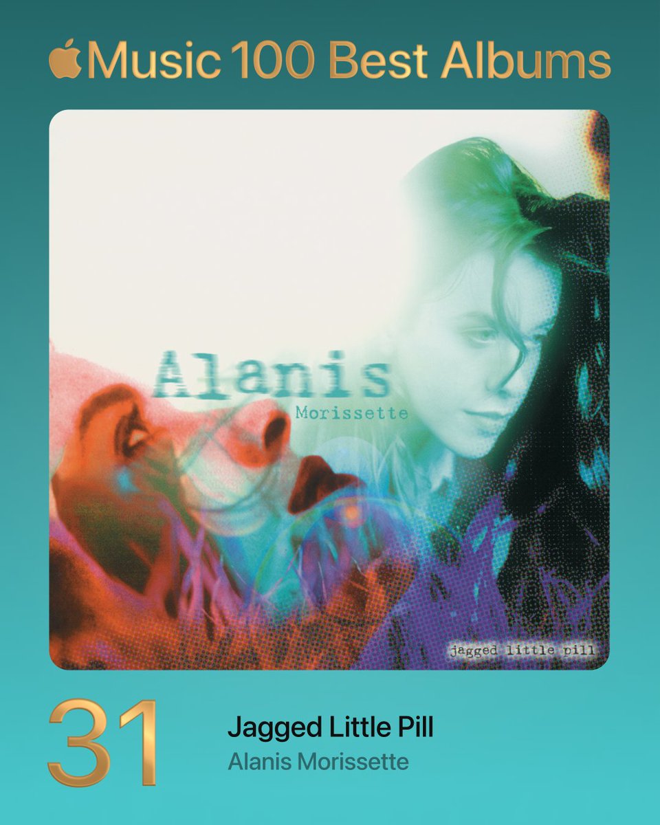 31. Jagged Little Pill - Alanis Morissette #100BestAlbums