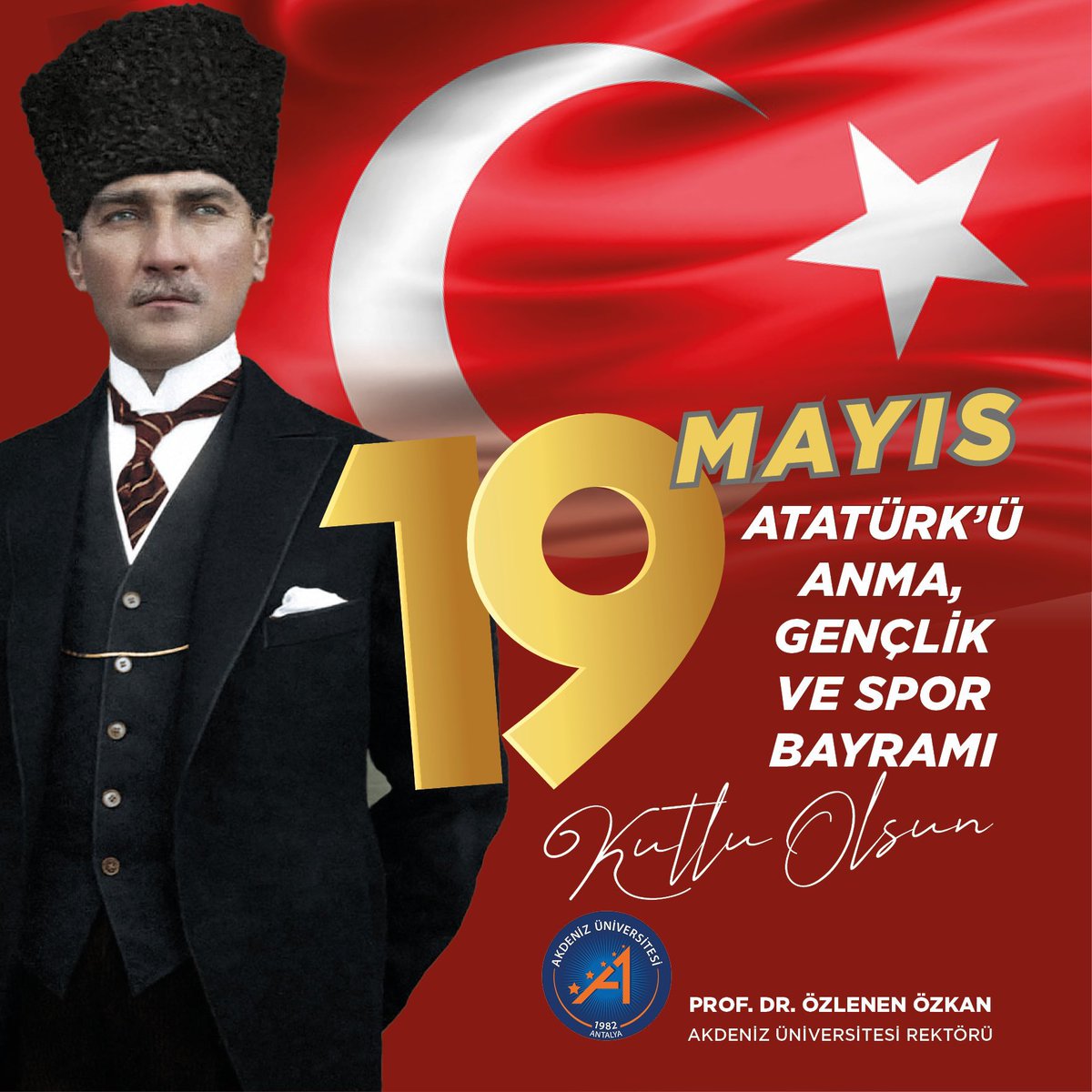 19 Mayıs Atatürk’ü Anma, Gençlik ve Spor Bayramımız kutlu olsun.

Bağımsızlık ateşimizin yandığı bu önemli günde, Ata’mız ve silah arkadaşlarını sonsuz özlemle anıyoruz.

#19MayısKutluOlsun 
#19Mayıs
#Atamİzindeyiz