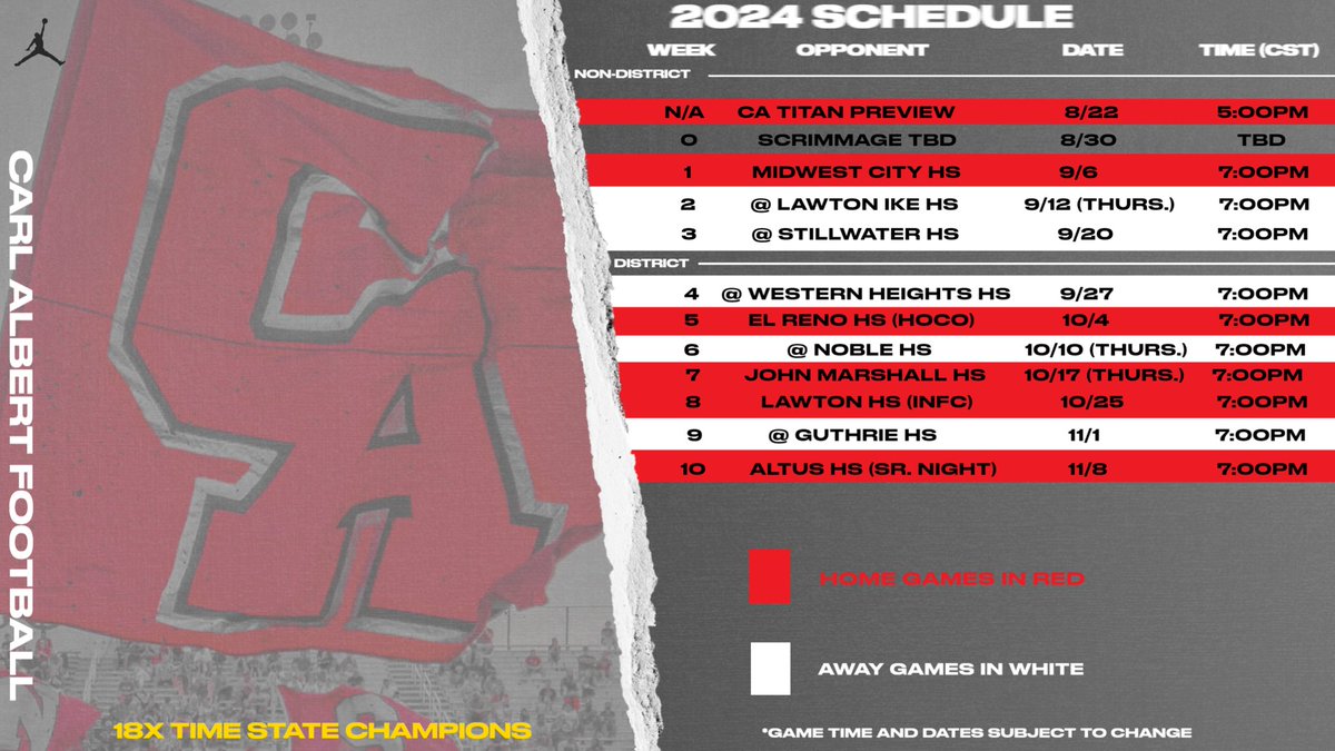 CARL ALBERT FOOTBALL tweet media