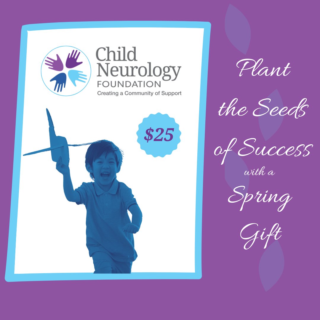 Spring brings growth! 🌷 Support the Child Neurology Foundation to brighten futures for kids with neurological conditions. Your $25 donation funds essential programs for their success. Nurture hope with us. 🌱 Donate now: bit.ly/4apZYsk #SpringIntoAction