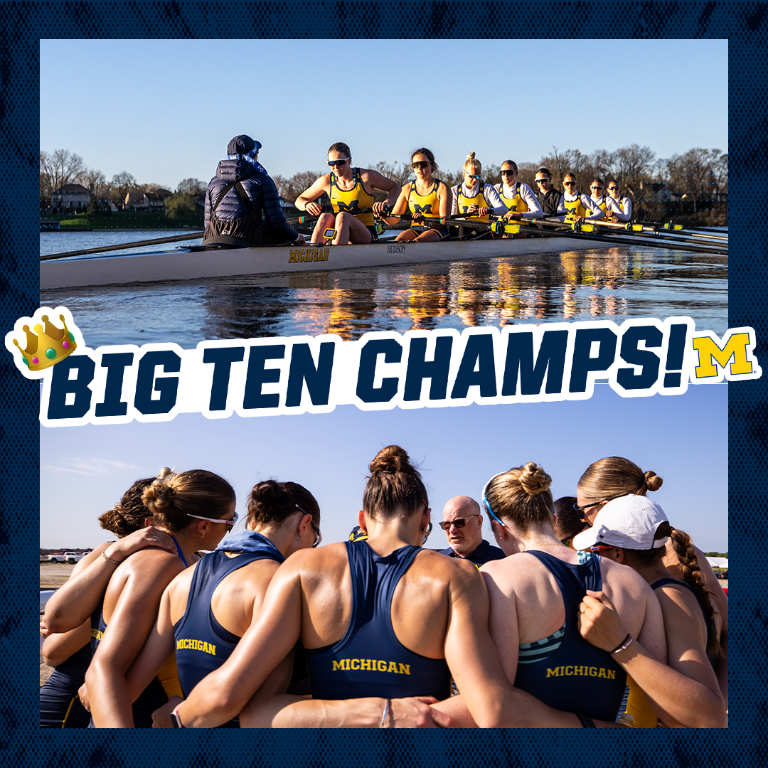 BIG TEN CHAMPS! 🏆 Congratulations, @umichrowing!