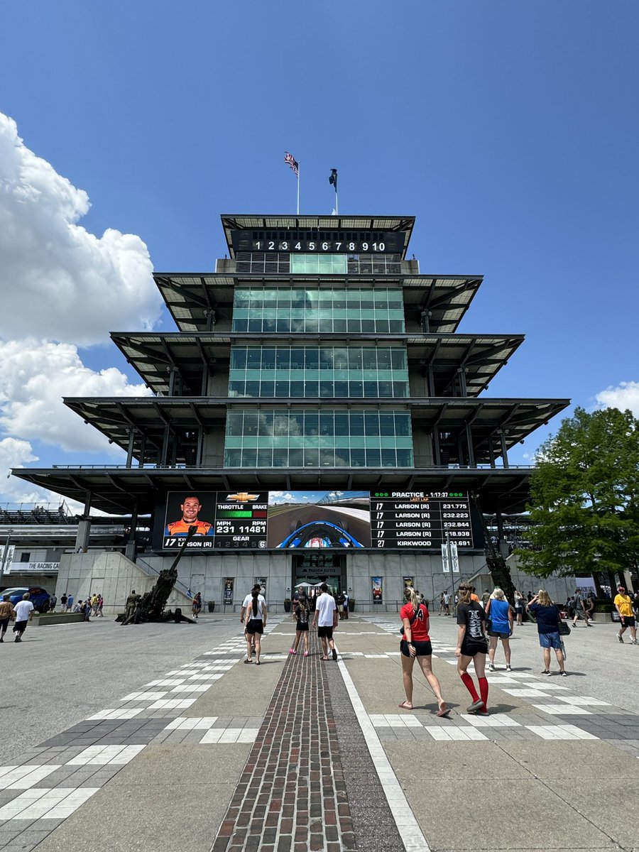 Great to back at my hometown track for the #indy500!