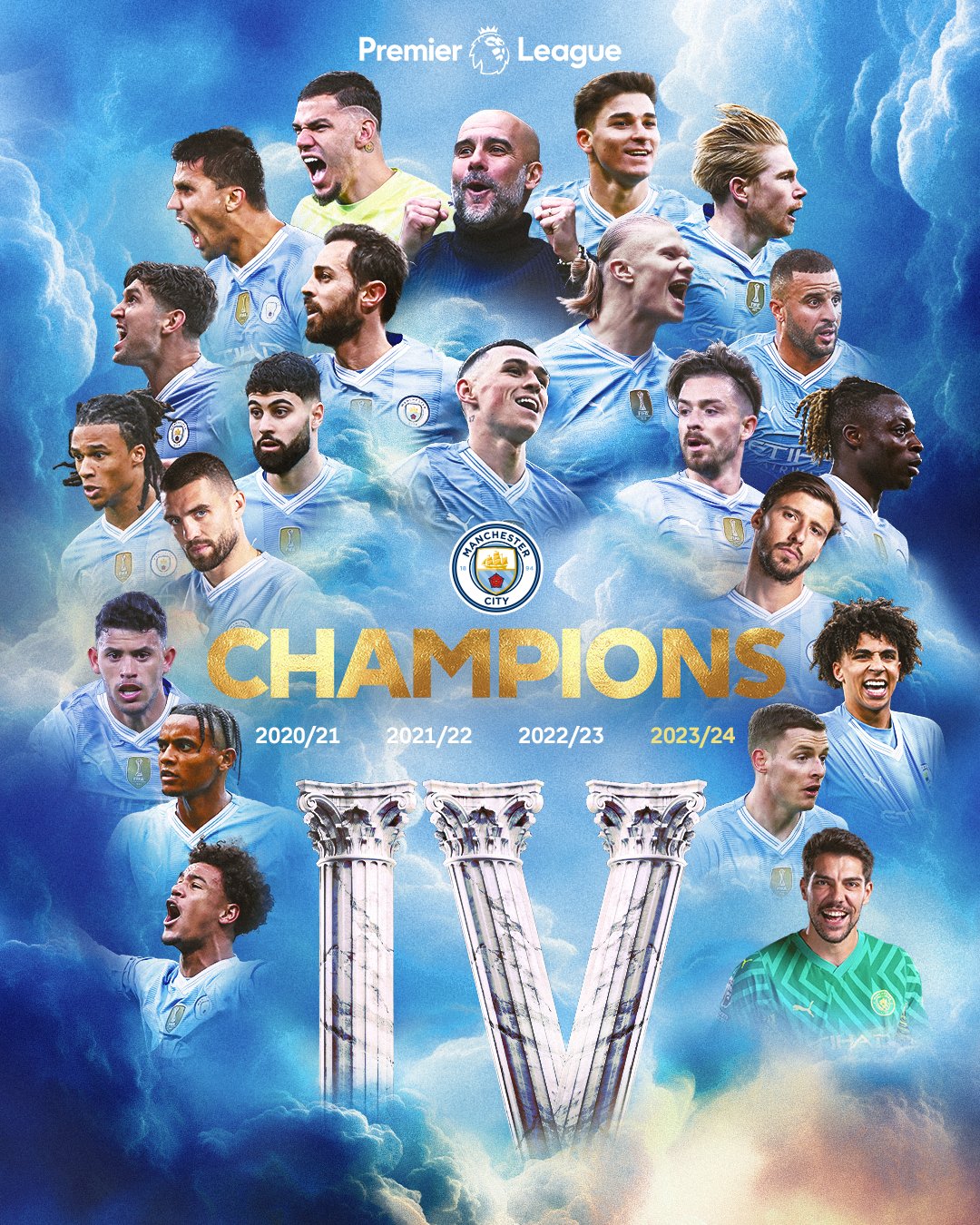 Premier League on X MAN CITY ARE CHAMPIONS https t I84b66E2AG X