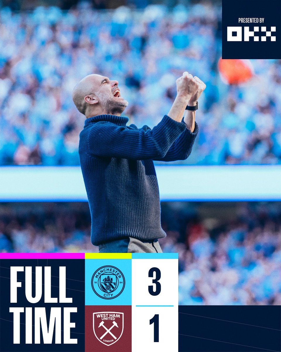 FULL-TIME | CHAMPIONS AGAIN!!!! 🏆

🩵 3-1 ⚒️ #ManCity | @okx