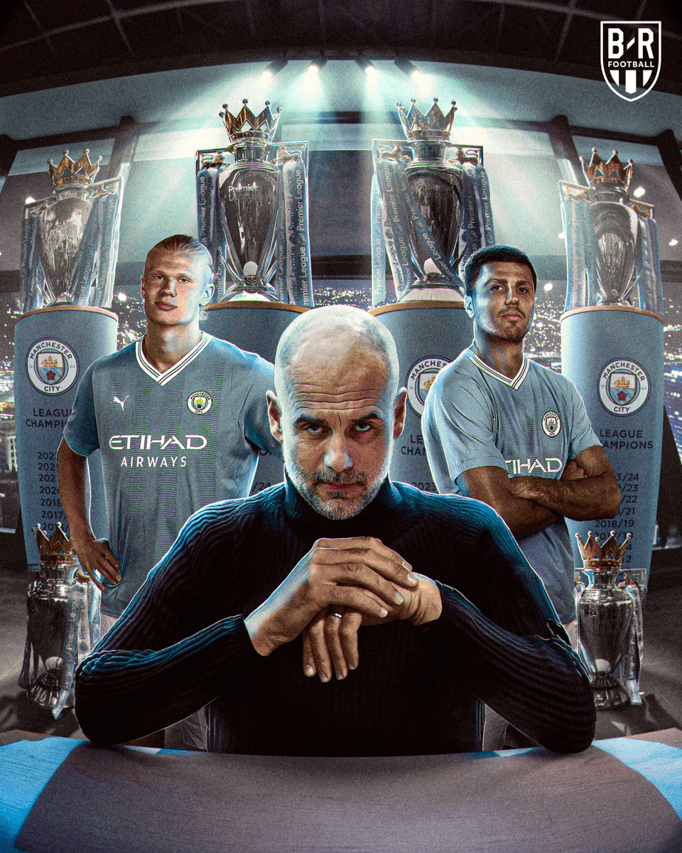 MANCHESTER CITY BECOME THE FIRST TEAM TO WIN THE PREMIER LEAGUE FOUR YEARS IN A ROW 🏆🏆🏆🏆