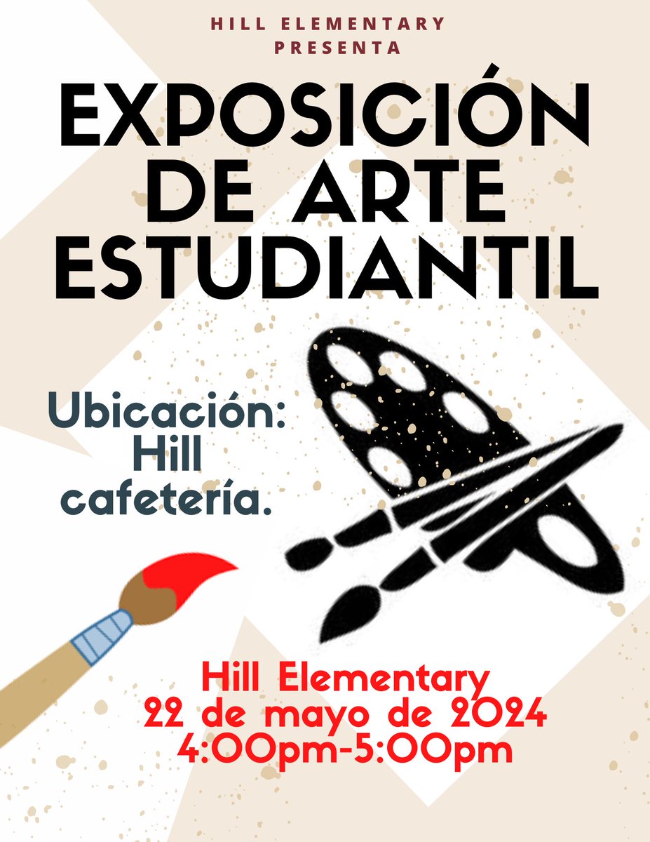 Our First Annual Student Art Exhibition! 4:00pm-5:00pm @AldineISD @HillHawkArtClub @Hill_AISD #AldineArt 😊