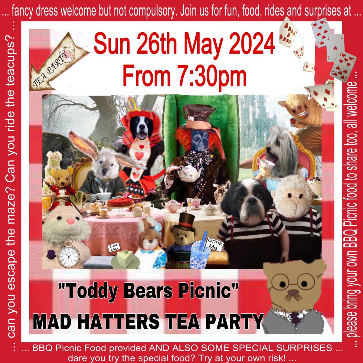 I'm very pleased to announce two upcoming #FurryTails events. We have our delightful pudding club this Thursday with @Deadlysecret007 and also please note that next Sunday is our annual Toddy Bear Picnic. We are beyond excited to share the day with you and hope you'll attend!