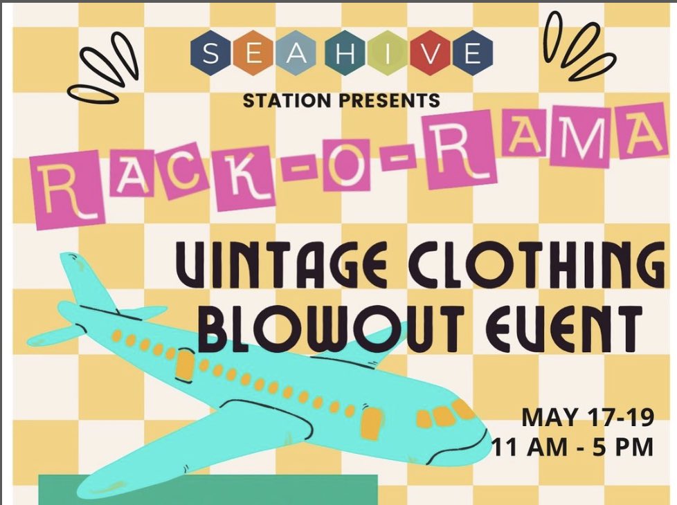 Today is the last day of Rack-O-Rama!
Sea Hive Station monthly vintage clothing blowout event !

Don’t miss out!

#vintage #vintageclothing #vintagefinds #sandiego #shopsmallsandiego #sandiegovintage #seahive #seahivemarketplace #libertystation #pointloma
