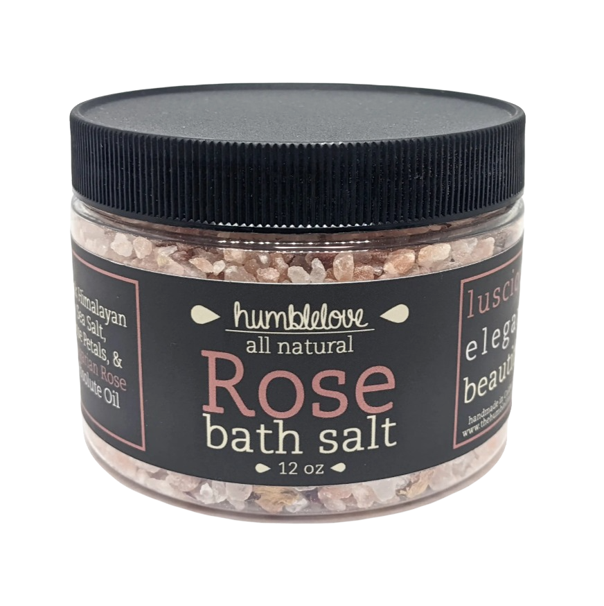 All Natural Rose Bath Salts 12 oz tuppu.net/320a3dc8 #vegan #DeShawnMarie #Soap #womanowned #handmade #bathandbeauty #Christmasgifts #smallbusiness #selfcare #handmadesoap
