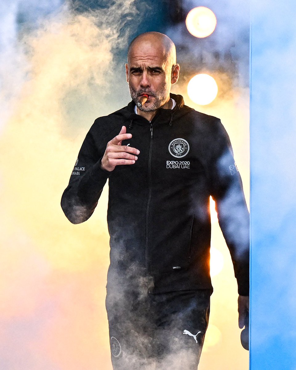 Pep Guardiola now has a:

• 3 peat league win in Spain
• 3 peat league win in Germany
• 4 peat league win in England

The Greatest ever. 🐐