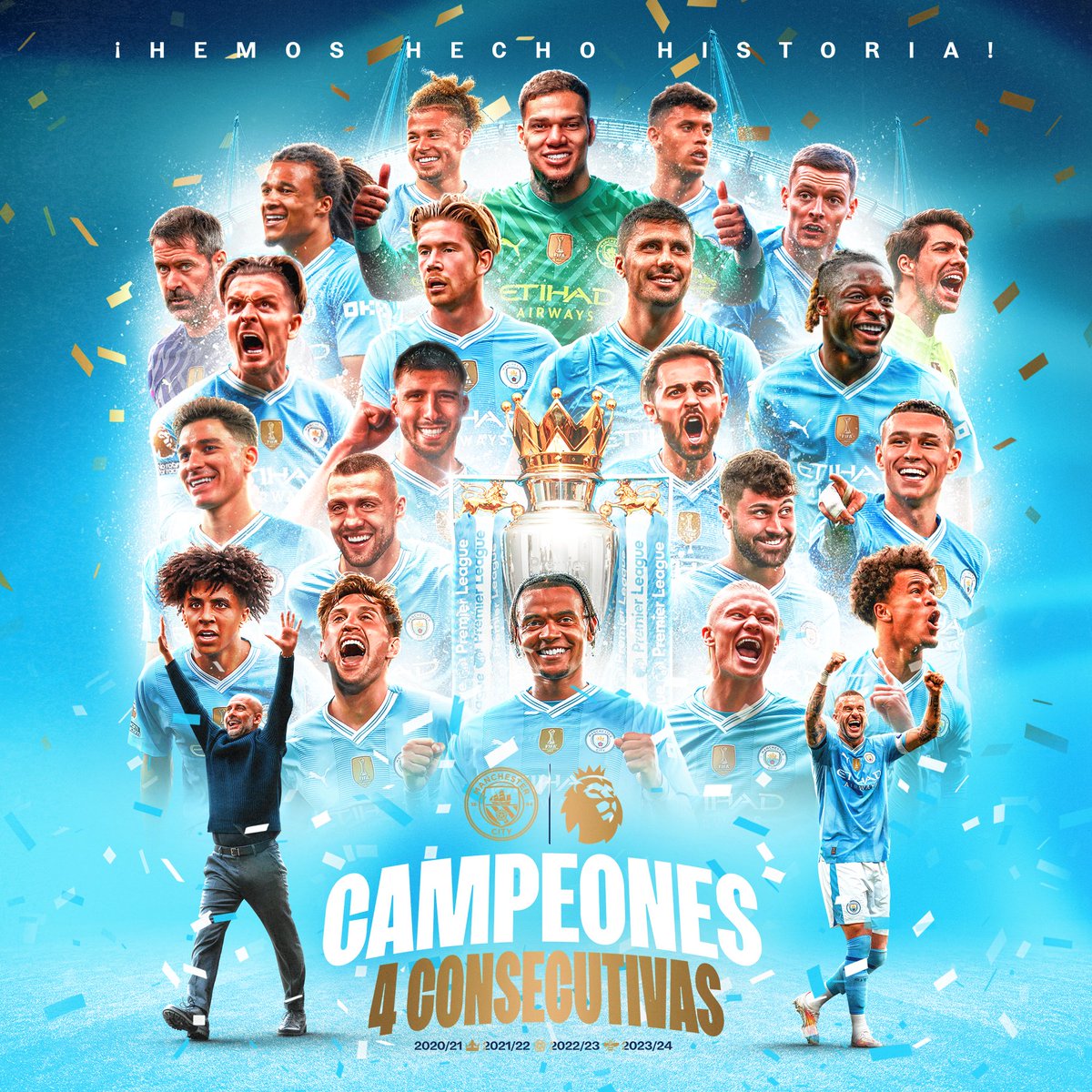 ¡HEMOS HECHO HISTORIA!

¡CAMPEONES, 4 CONSECUTIVAS!

🏆🏆🏆🏆