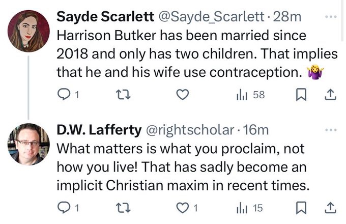 This makes me regret ever interacting with @rightscholar who demonstrates here he knows nothing about human fertility, or how other Catholics live, suffer, and practice their faith.
