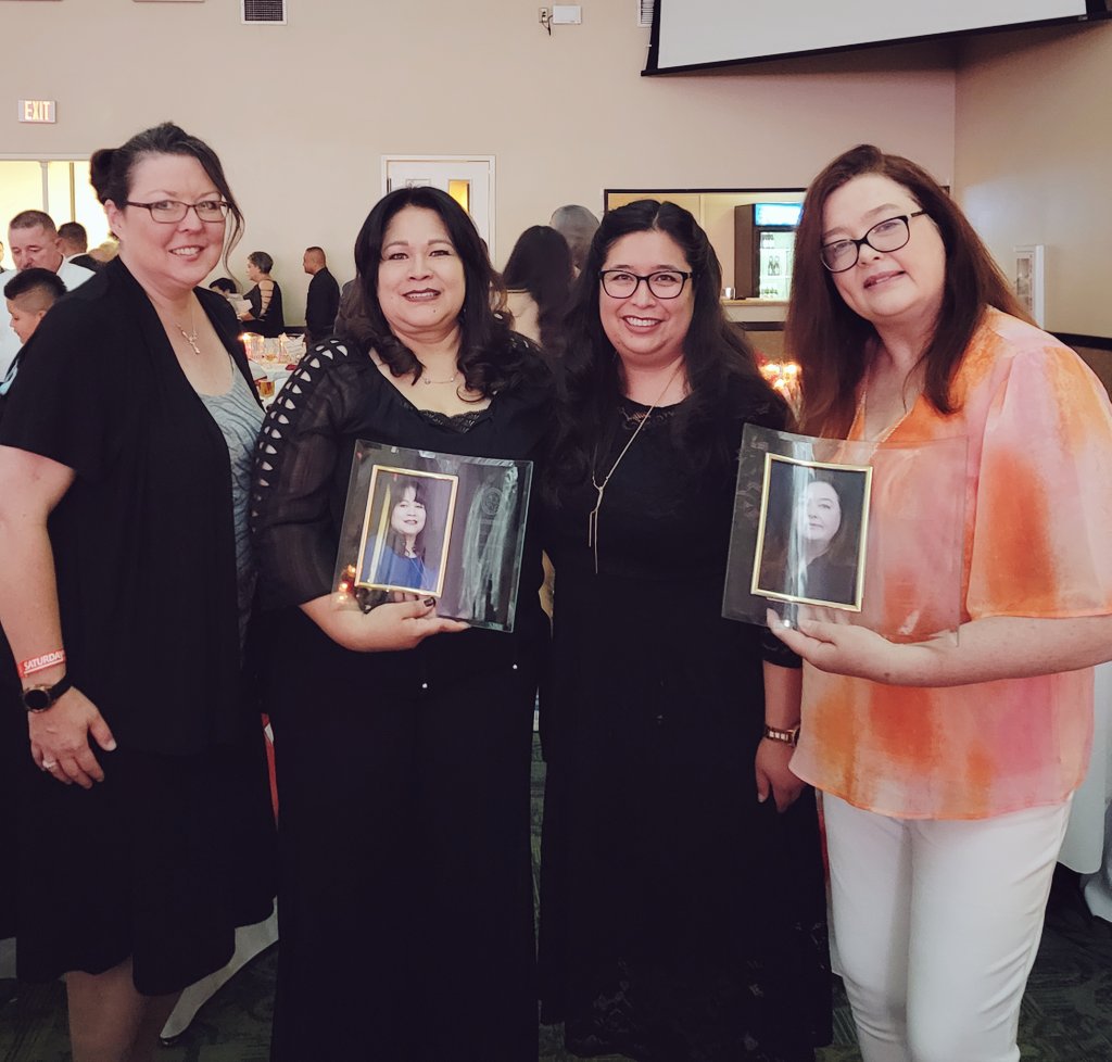 A Night of Oriental Elegance with #THEDISTRICT Top 5 Secondary Teacher of the Year, Ms. Sarah Welsh, & our Support Employee of the Year, Ms. Maria Loya! Congratulations on this great honor & recognition for your dedication & hard work 💚💛 #WEareSparta #THEDISTRICTofChampions