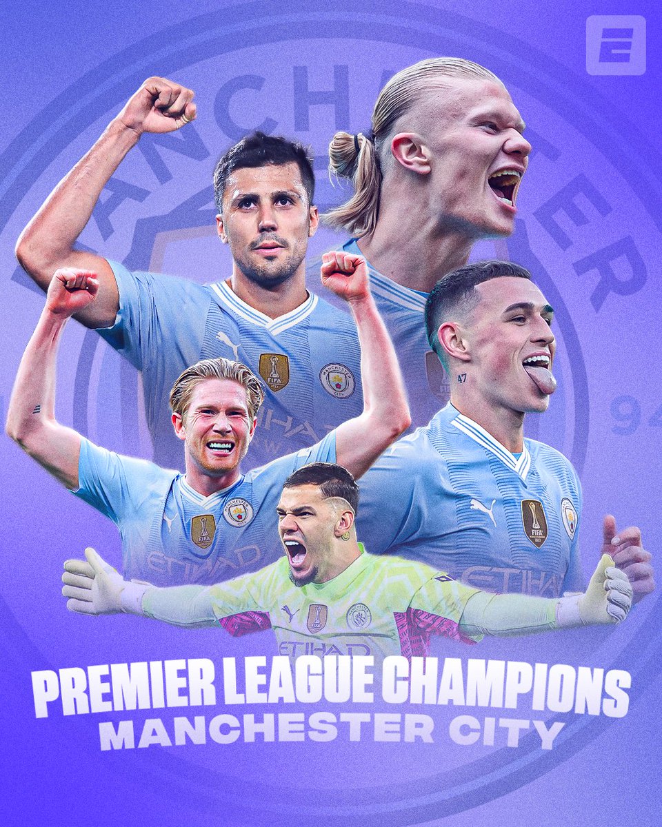 MANCHESTER CITY ARE PREMIER LEAGUE CHAMPIONS AGAIN! WINNERS SIX OUT OF THE LAST SEVEN PL SEASONS! 🏆🏆🏆🏆🏆🏆 One of the greatest sides this CENTURY! 🔥