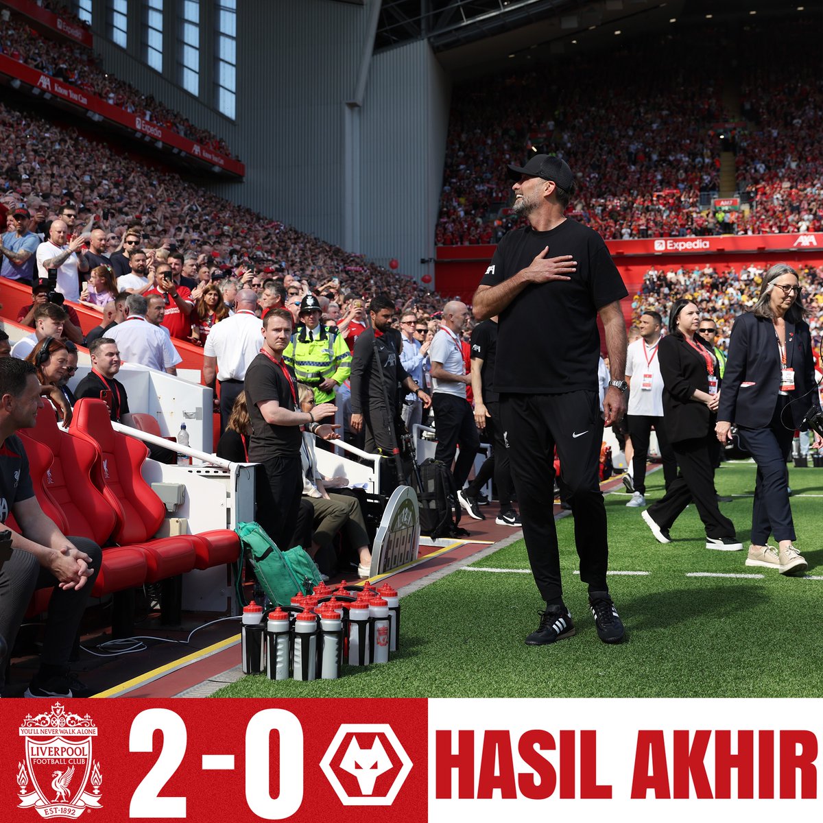Mengakhiri era Klopp dengan kemenangan! ❤️

#LIVWOL