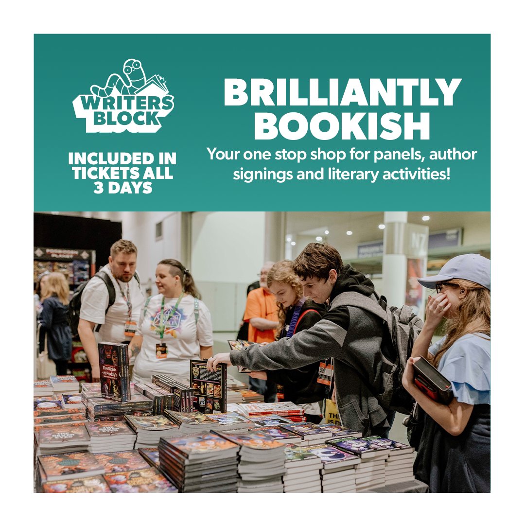 MCMComicCon's tweet photo. ✨ Literary guests, author tables and activities https://t.co/PWF83qAewe