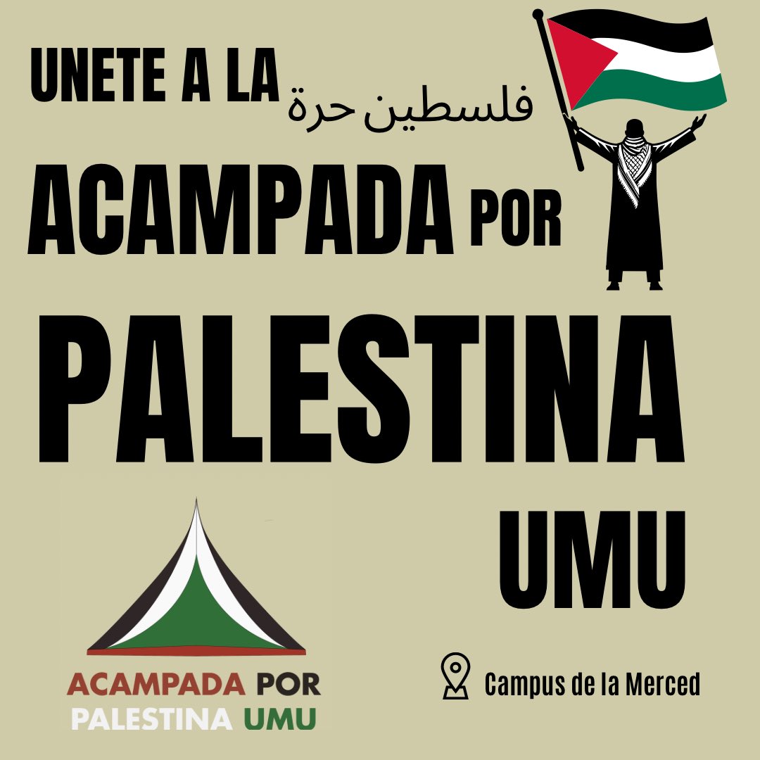 Acampada X Palestina UMU tweet media